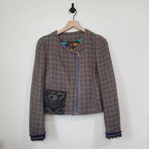 Custo Barcelona Jacket with Dragonfly Rhinestone Detail / 36